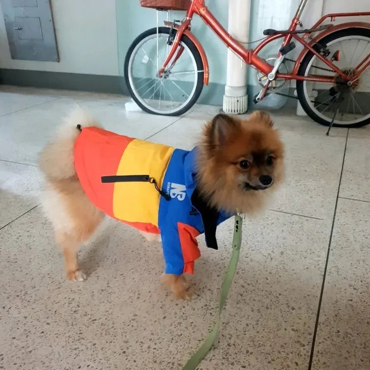 New Pet Dog Waterproof Jacket Hooded Dogs Cats Raincoat Dog Sport Hoodies Pet Fashion Coat Winter Warm Clothes