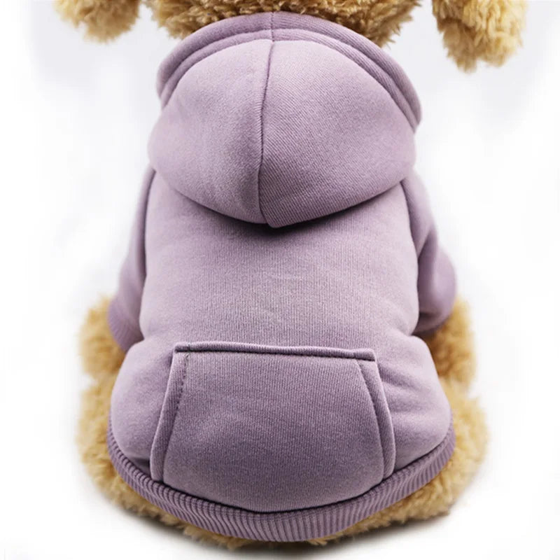 Basic Dog Hoodie Sweatshirt | Soft Warm Pullover in Multiple Colors for Small Medium Dogs | Everyday Puppy Clothes Chihuahua Frenchie
