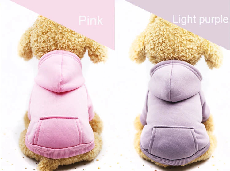 Basic Dog Hoodie Sweatshirt | Soft Warm Pullover in Multiple Colors for Small Medium Dogs | Everyday Puppy Clothes Chihuahua Frenchie