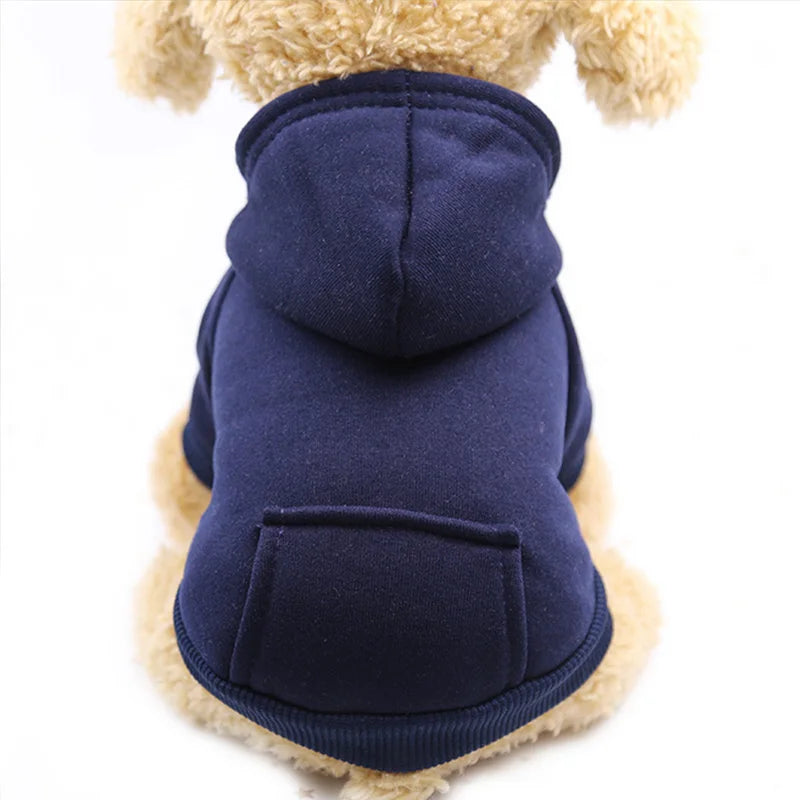 Basic Dog Hoodie Sweatshirt | Soft Warm Pullover in Multiple Colors for Small Medium Dogs | Everyday Puppy Clothes Chihuahua Frenchie