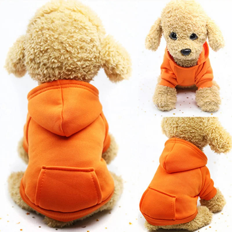 Basic Dog Hoodie Sweatshirt | Soft Warm Pullover in Multiple Colors for Small Medium Dogs | Everyday Puppy Clothes Chihuahua Frenchie