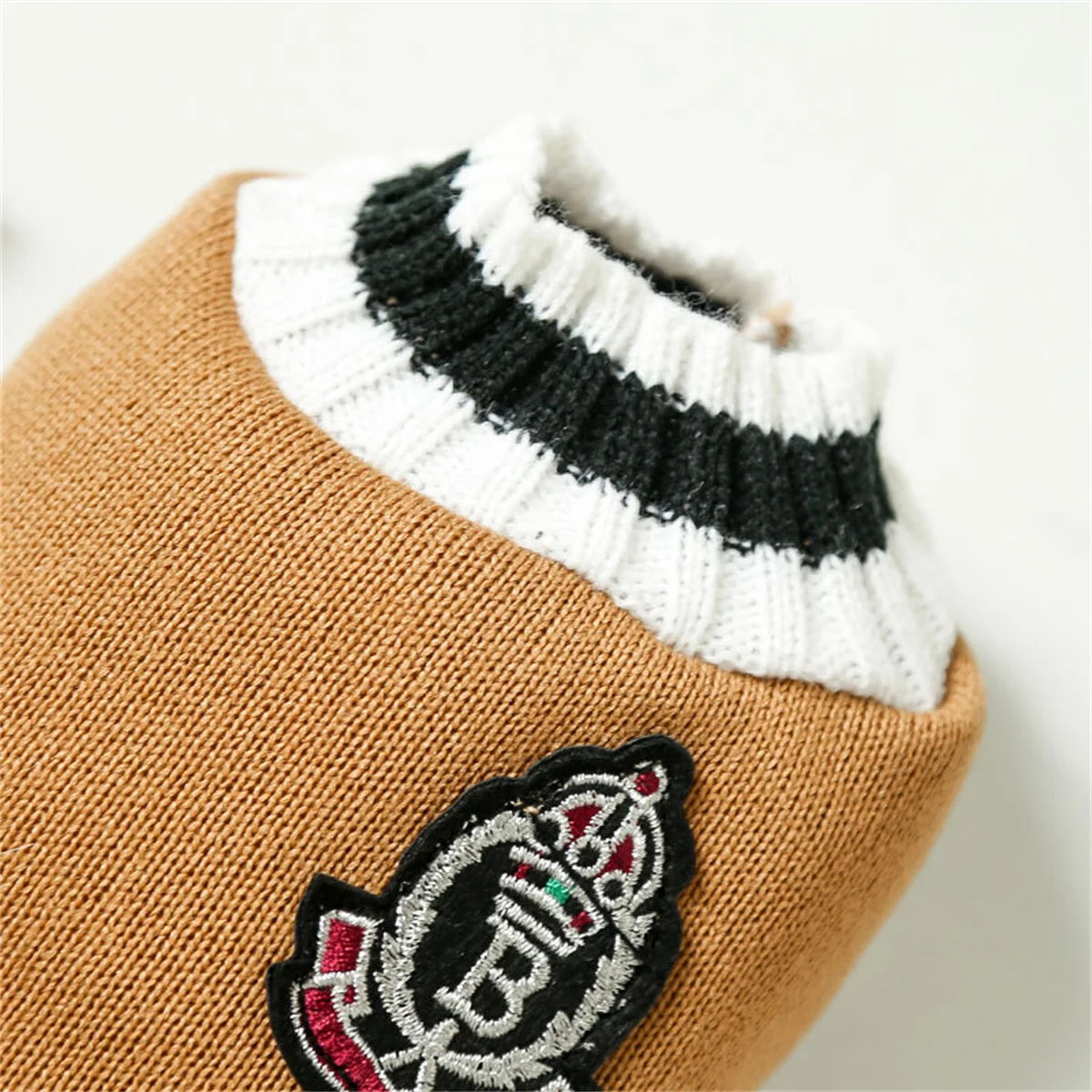 Varsity Dog Sweater Vest | Preppy Collegiate Style Pullover for Small Medium Dogs | French Bulldog Pug Chihuahua Fall Winter Clothes