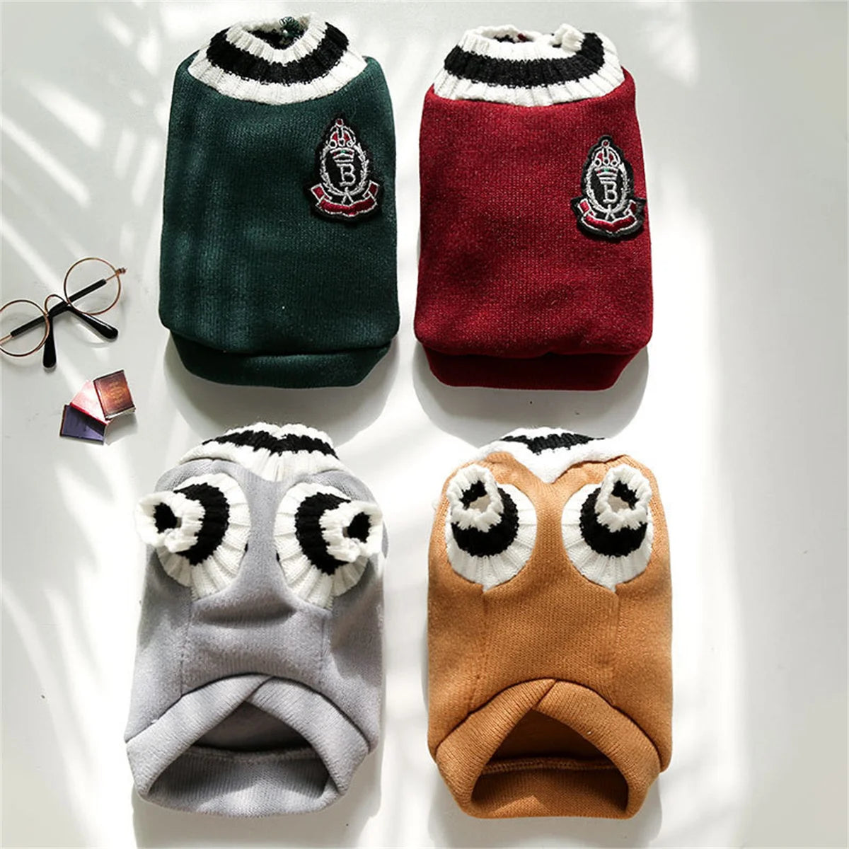 Varsity Dog Sweater Vest | Preppy Collegiate Style Pullover for Small Medium Dogs | French Bulldog Pug Chihuahua Fall Winter Clothes