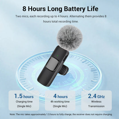 USB-C Wireless Clip-On Microphone