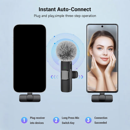 USB-C Wireless Clip-On Microphone