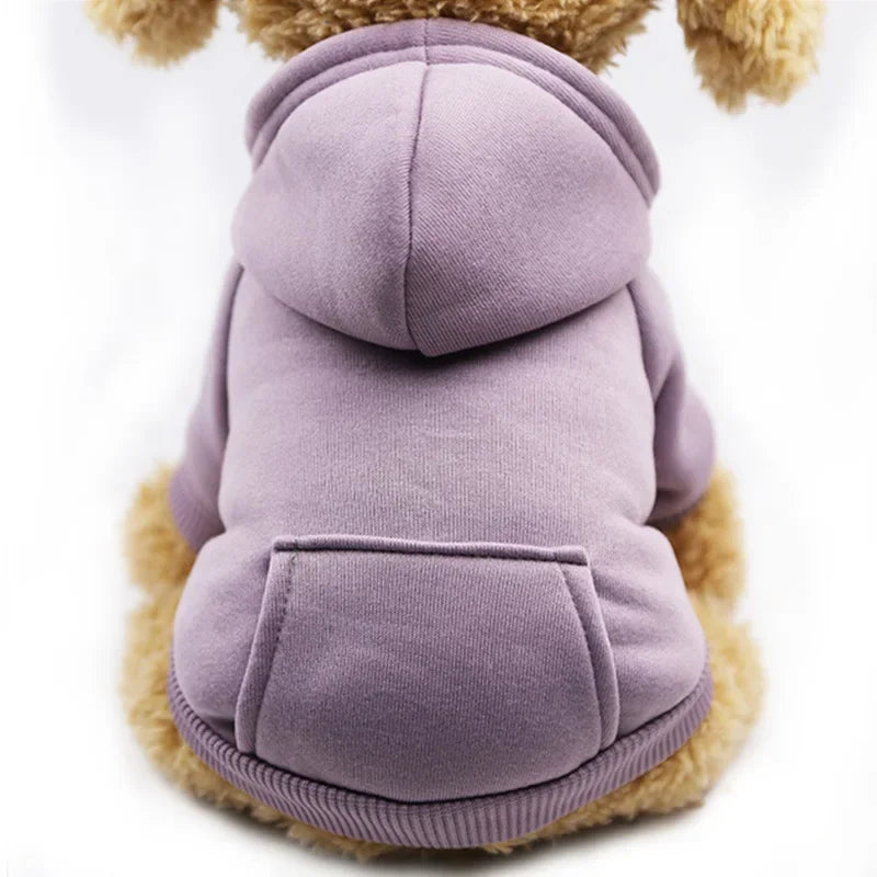 Basic Dog Hoodie Sweatshirt | Soft Warm Pullover in Multiple Colors for Small Medium Dogs | Everyday Puppy Clothes Chihuahua Frenchie