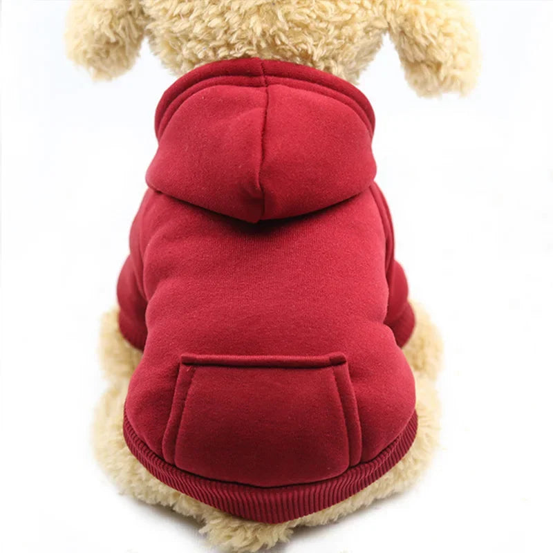 Basic Dog Hoodie Sweatshirt | Soft Warm Pullover in Multiple Colors for Small Medium Dogs | Everyday Puppy Clothes Chihuahua Frenchie