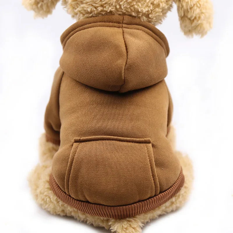 Basic Dog Hoodie Sweatshirt | Soft Warm Pullover in Multiple Colors for Small Medium Dogs | Everyday Puppy Clothes Chihuahua Frenchie